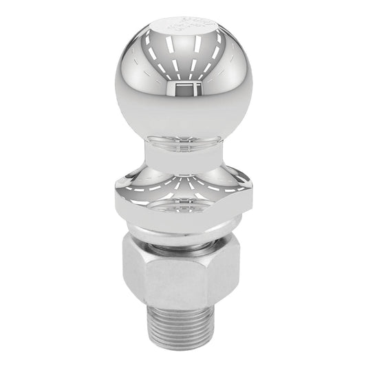 CURT 1-7/8" Trailer Ball (1" x 2-1/8" Shank, 3,500 lb, Chrome, Packaged)