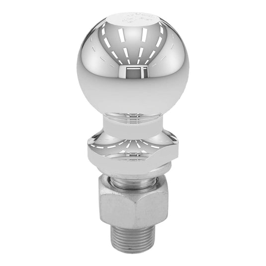 CURT 2-5/16" Trailer Ball (1" x 2-1/8" Shank, 7,500 lb, Chrome, Packaged)