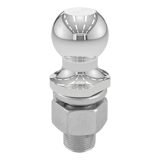 CURT 2" Trailer Ball (1-1/4" x 2-5/8" Shank, 10,000 lb, Chrome)
