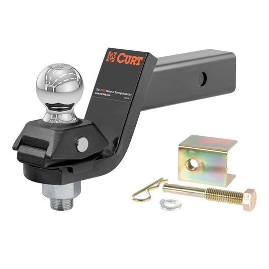 CURT RockerBall Cushion Hitch with 2" Ball (2" Shank, 7,500 lb, 3" Drop)