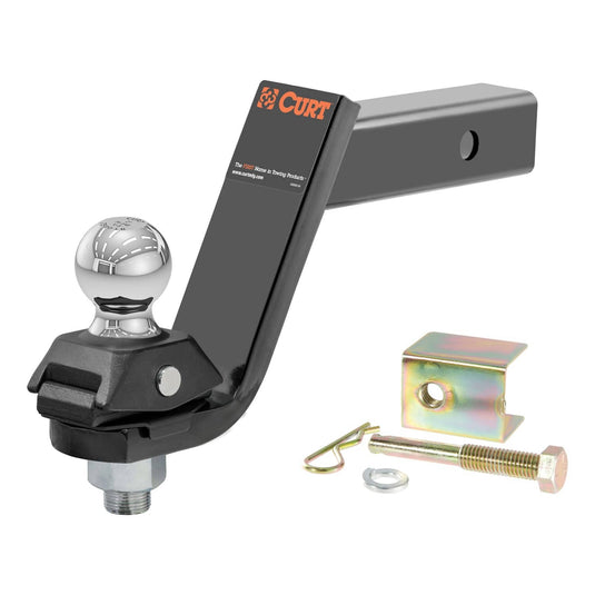 CURT RockerBall Cushion Hitch with 2" Ball (2" Shank, 7,500 lb, 5" Drop)