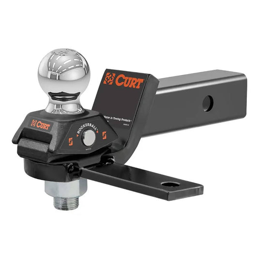 CURT Rockerball Cushion Hitch w/ Sway Tab (2-5/16" Ball 2" Shank 7500LBS) - CUR-45149 - Absolute Autoguard