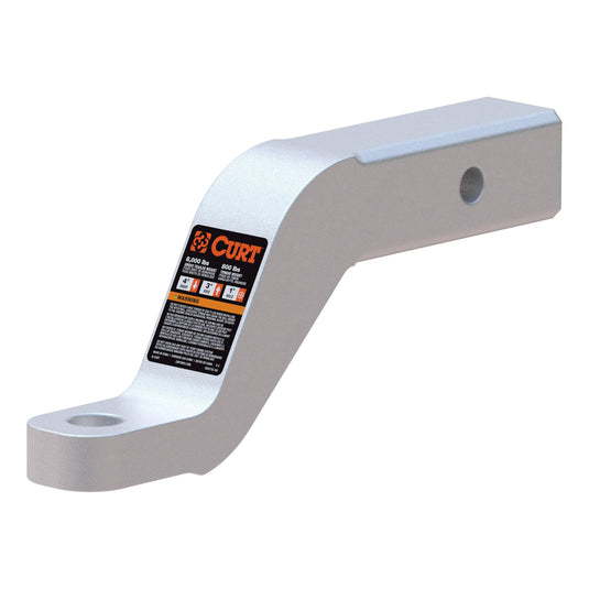 CURT Aluminum Ball Mount (2" Shank, 8,000 lb, 4" Drop, 8-1/2" Long)
