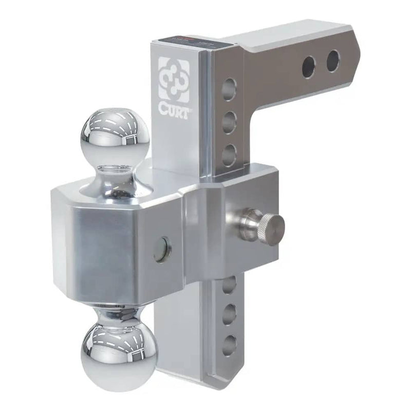 Load image into Gallery viewer, CURT AlumaLite Adjustable Aluminum Hitch with Dual Ball, 7-1/2" Drop
