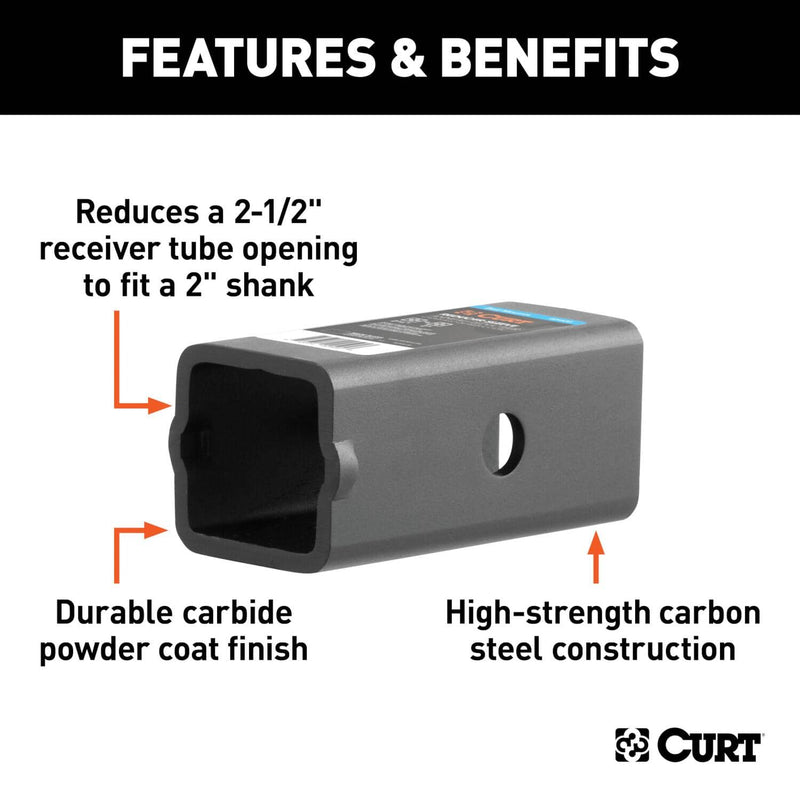 Load image into Gallery viewer, CURT Reducer Sleeve (2-1/2" to 2" Shank)
