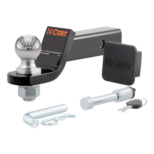 CURT Towing Starter Kit with 2" Ball (2" Shank, 7,500 lb, 2" Drop, Part 45534)
