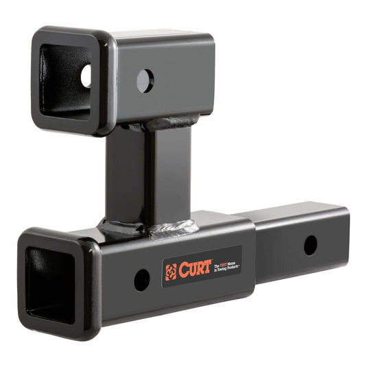 CURT Dual Receiver Extender (2" Shank, 3,500 lb, 5-13/16" Rise)