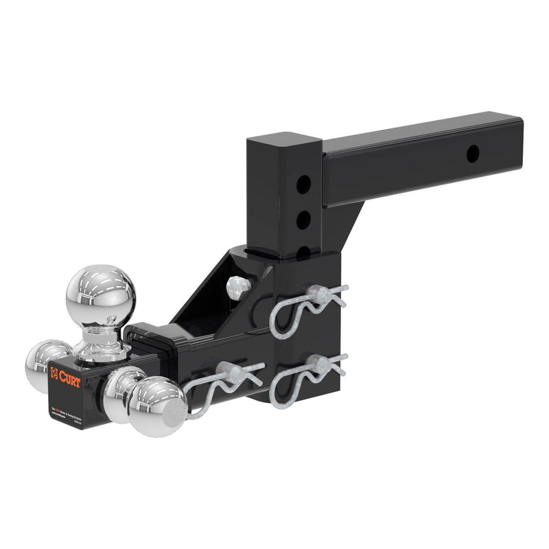 Load image into Gallery viewer, CURT Adjustable Tri-Ball Mount (2" Shank, 1-7/8", 2" &amp; 2-5/16" Balls)
