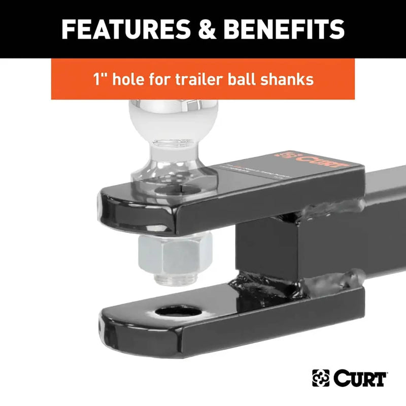 Load image into Gallery viewer, CURT Clevis Pin Ball Mount with 1" Diameter Pin (2" Shank, 6,000 lb)
