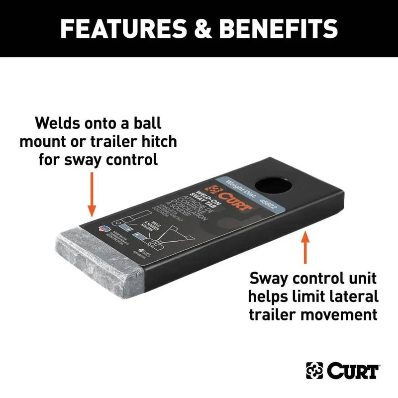 Load image into Gallery viewer, CURT Weld-On Sway Tab
