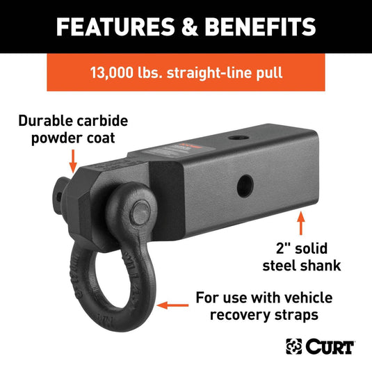 CURT D-Ring Shackle Mount (2-1/2" Shank)