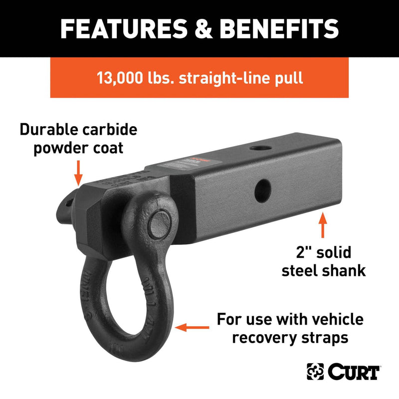 Load image into Gallery viewer, CURT D-Ring Shackle Mount (2" Shank)
