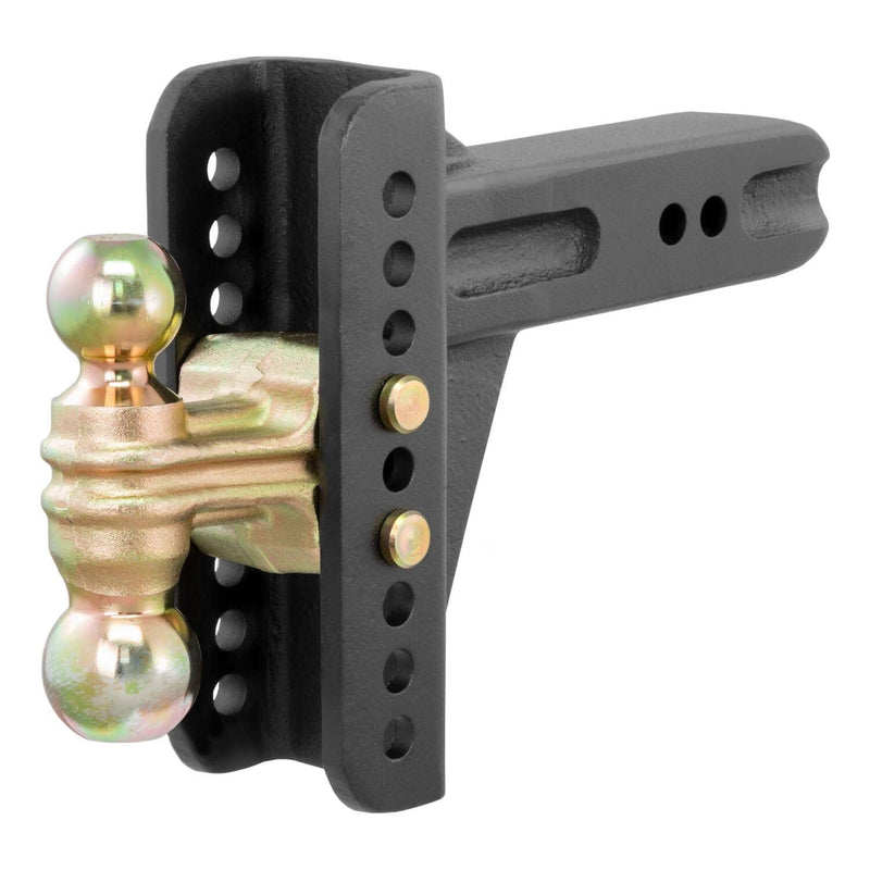 Load image into Gallery viewer, CURT Adjustable Channel Mount with Dual Ball (2-1/2" Shank, 20,000 lb, 6" Drop)
