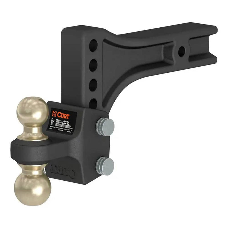 Load image into Gallery viewer, CURT HD Adjustable Trailer Hitch Ball Mount with Dual Ball, 2-1/2" Shank, 20K
