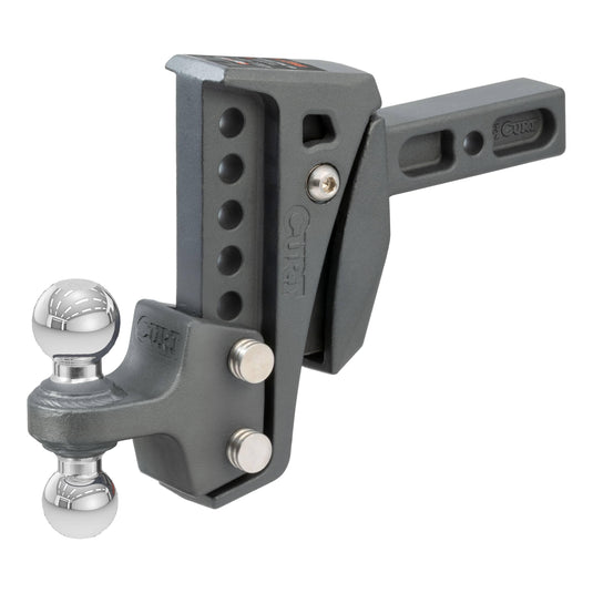 CURT Rebellion XD Adjustable Cushion Hitch (2" Shank, 2", 2-5/16" Balls, 15K)