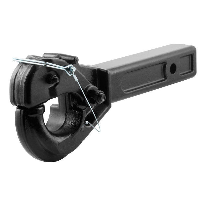 Load image into Gallery viewer, CURT Receiver-Mount Pintle Hook (2" Shank, 10,000 lb, 2-1/2" Lunette Rings)
