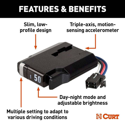 CURT TriFlex NEXT Trailer Brake Controller Proportional