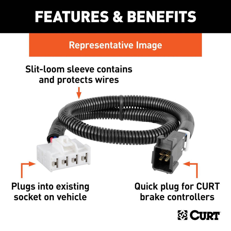 Load image into Gallery viewer, CURT Trailer Brake Controller Harness - 2008-2016 Ford F-250 Super Duty/F-350 Super Duty/F-450 Super Duty/F-550 Super Duty, 2009-2014 Ford E-150/E-250/E-350 Super Duty/E-450 Super Duty, 2013-2014 Ford Expedition &amp; Lincoln Navigator
