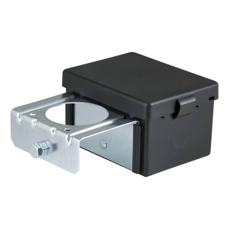 Load image into Gallery viewer, CURT 5" x 3-1/4" x 3-7/8" Lockable Breakaway Battery Case with Metal Bracket
