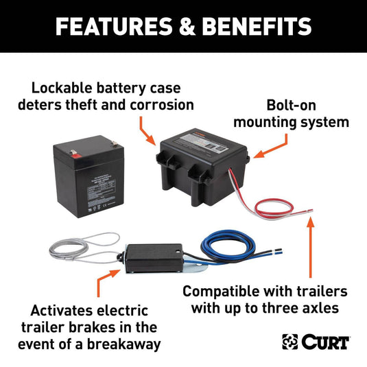 CURT Soft-Trac 1 Breakaway Kit
