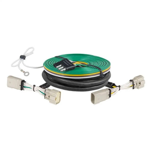 CURT Custom Towed-Vehicle RV Wiring Harness, With LED Taillights, Backup Sensors, and Onboard Scale - 2021-2023 Ford F-150