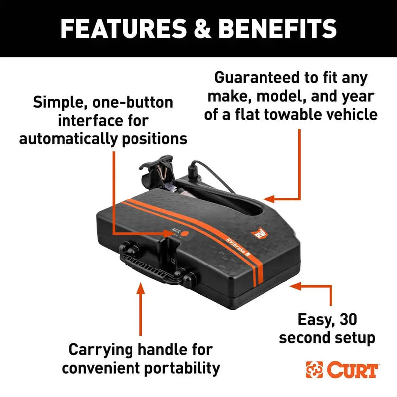Load image into Gallery viewer, CURT RVibrake 4 Portable Flat Tow Brake System

