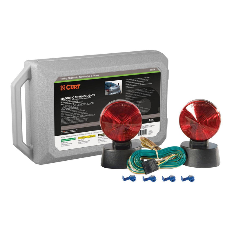 Load image into Gallery viewer, CURT Magnetic Tow Lights with Storage Case
