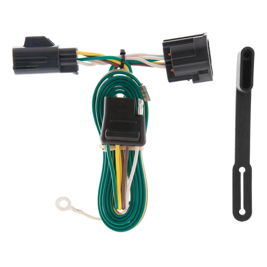 CURT 4-Flat Custom Wiring — 2007-2018 Jeep Wrangler/Wrangler JK - CUR-55124 - Absolute Autoguard