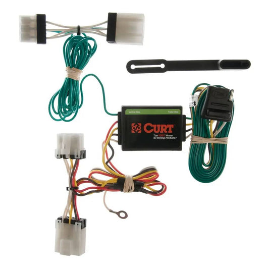 CURT 4-Flat Custom Wiring — 1987-1995 Nissan Pathfinder - CUR-55353 - Absolute Autoguard