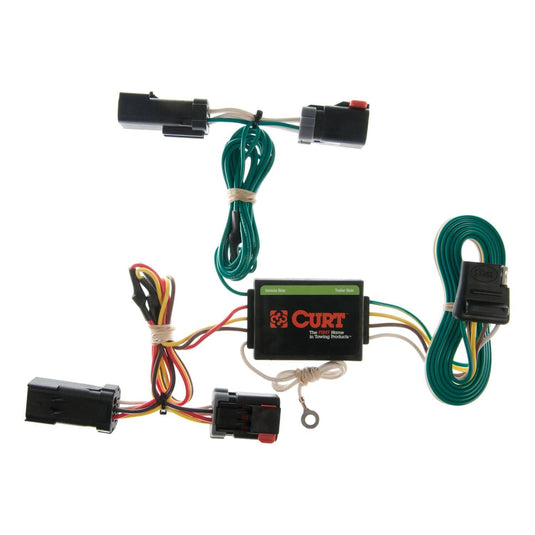 CURT 4-Flat Custom Wiring — 2002-2007 Jeep Liberty - CUR-55382 - Absolute Autoguard