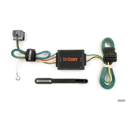CURT 4-Flat Custom Wiring — 2005-2010 Kia Sportage - CUR-55529 - Absolute Autoguard