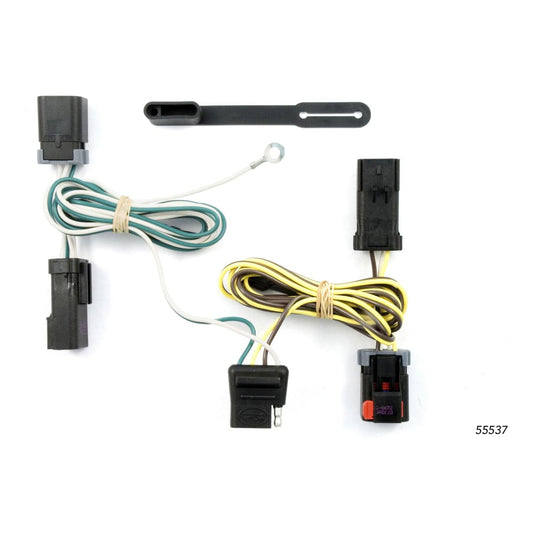 CURT 4-Flat Custom Wiring — 2004-2007 Chrysler & Dodge - CUR-55537 - Absolute Autoguard