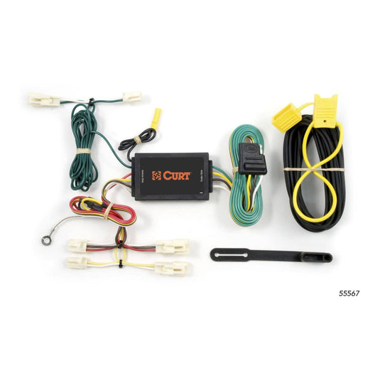 CURT 4-Flat Custom Wiring — 2003-2019 Mazda & Toyota - CUR-55567 - Absolute Autoguard