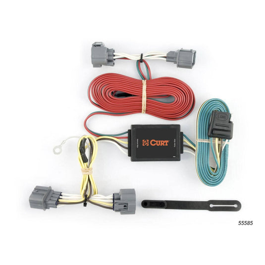 CURT 4-Flat Custom Wiring — 2006-2014 Honda Ridgeline - CUR-55585 - Absolute Autoguard