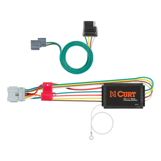 CURT 4-Flat Custom Wiring — 2007-2011 Honda Element - CUR-56029 - Absolute Autoguard