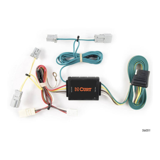 CURT 4-Flat Custom Wiring — 2006-2015 Honda Civic - CUR-56051 - Absolute Autoguard