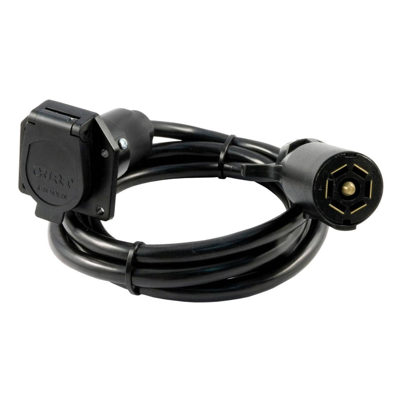Load image into Gallery viewer, CURT 7' 7-Way RV Blade Extension Harness (Routes to Truck Bed)
