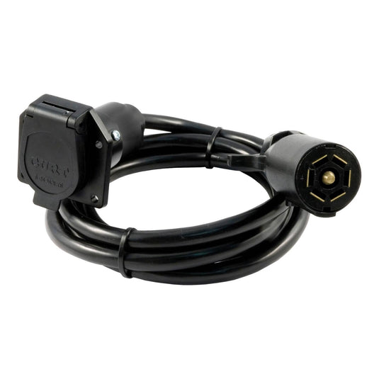 CURT 7' 7-Way RV Blade Extension Harness (Routes to Truck Bed)