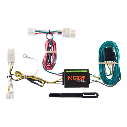 CURT Custom Wiring Harness, 4-Way Flat, Without LED Tail Lights - 2008-2014 Scion xD