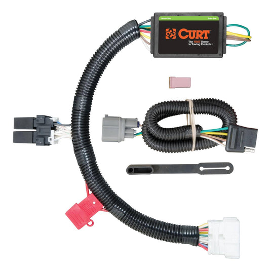 CURT 4-Flat Custom Wiring — 2012-2015 Honda Pilot - CUR-56170 - Absolute Autoguard