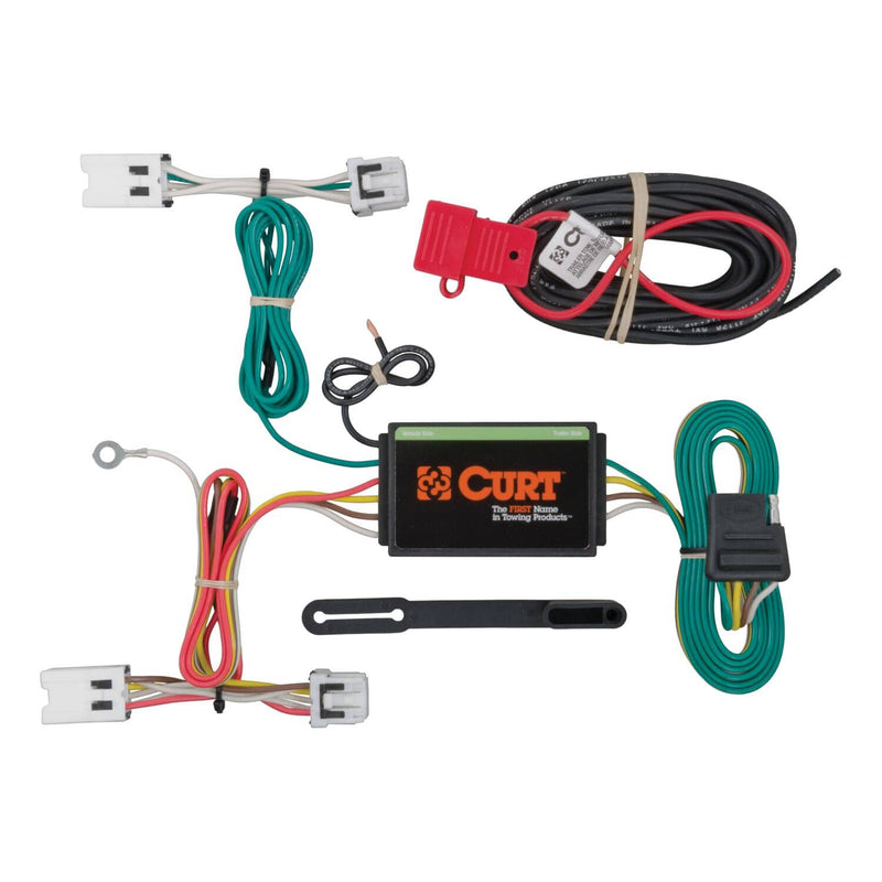 Load image into Gallery viewer, CURT 4-Flat Custom Wiring — 2013-2019 Nissan Sentra - CUR-56205 - Absolute Autoguard
