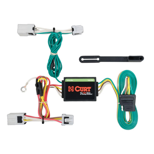 CURT 4-Flat Custom Wiring — 2014-2019 Nissan Versa Note - CUR-56206 - Absolute Autoguard