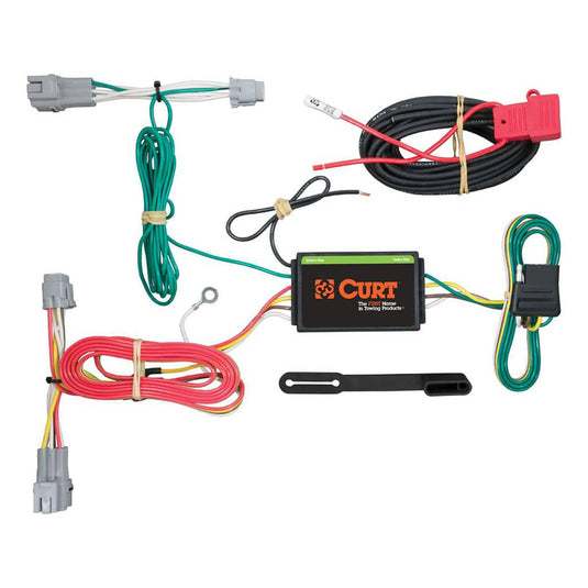 CURT Custom Wiring Harness, 4-Way Flat, Hybrid - 2014-2015 Subaru XV Crosstrek
