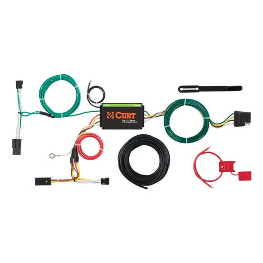 CURT Custom Wiring Harness, 4-Way Flat - 2013-2015 Chevrolet Captiva Sport
