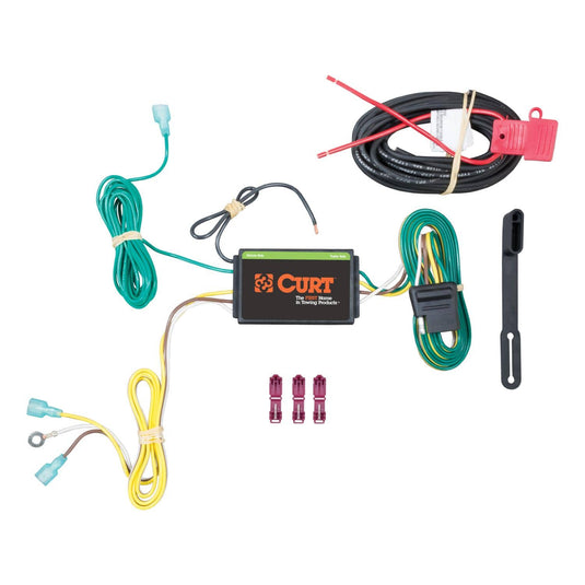 CURT 4-Flat Custom Wiring — 2015-2019 Lincoln MKC - CUR-56262 - Absolute Autoguard