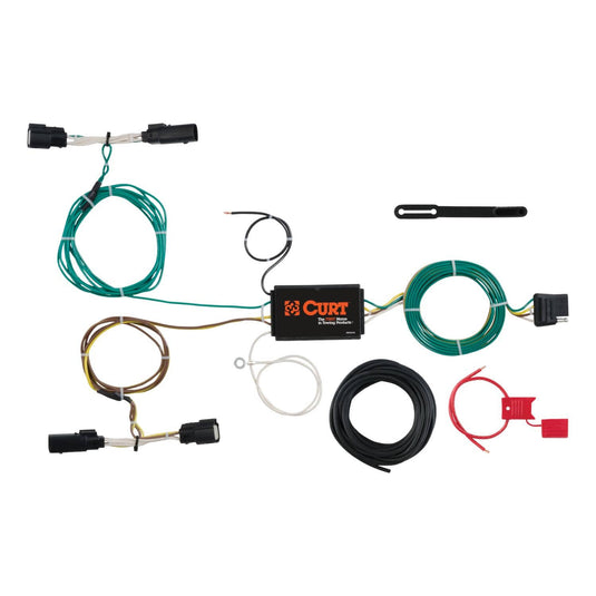 CURT 4-Flat Custom Wiring — 2015-2018 Ford Edge - CUR-56272 - Absolute Autoguard