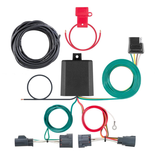 CURT 4-Flat Custom Wiring — 2007-2012 Dodge & Jeep - CUR-56334 - Absolute Autoguard
