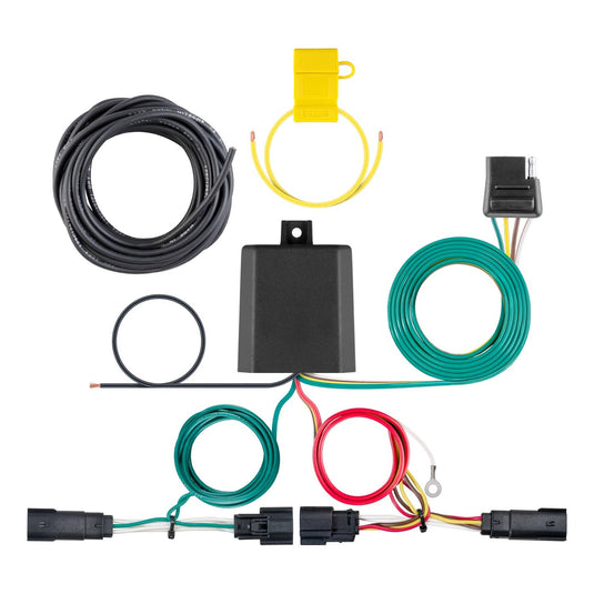 CURT 4-Flat Custom Wiring — 2019-2023 Jeep Cherokee - CUR-56406 - Absolute Autoguard