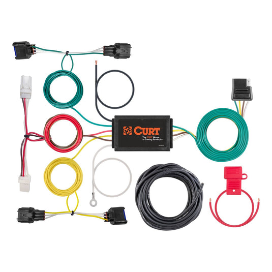CURT 4-Flat Custom Wiring — 2018-2021 Hyundai Kona - CUR-56409 - Absolute Autoguard