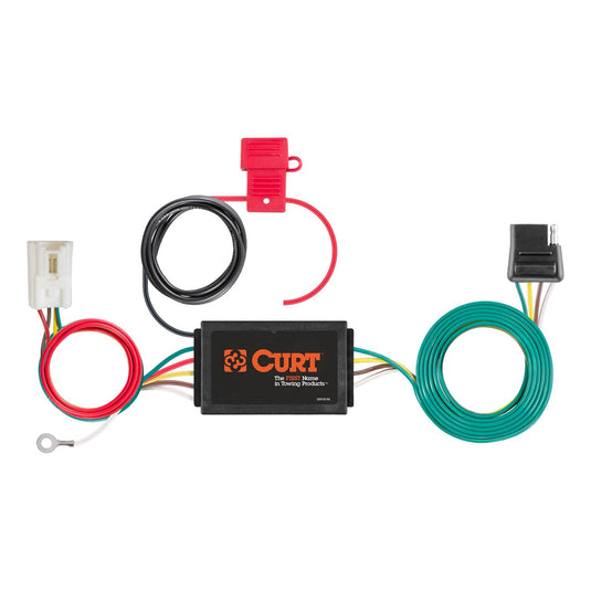 CURT 4-Flat Custom Wiring — 2018-2022 Mitsubishi Outlander PHEV - CUR-56412 - Absolute Autoguard